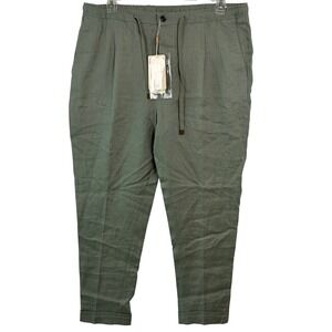 New Gutteridge Linen Trousers Size(check pics)Sage Green